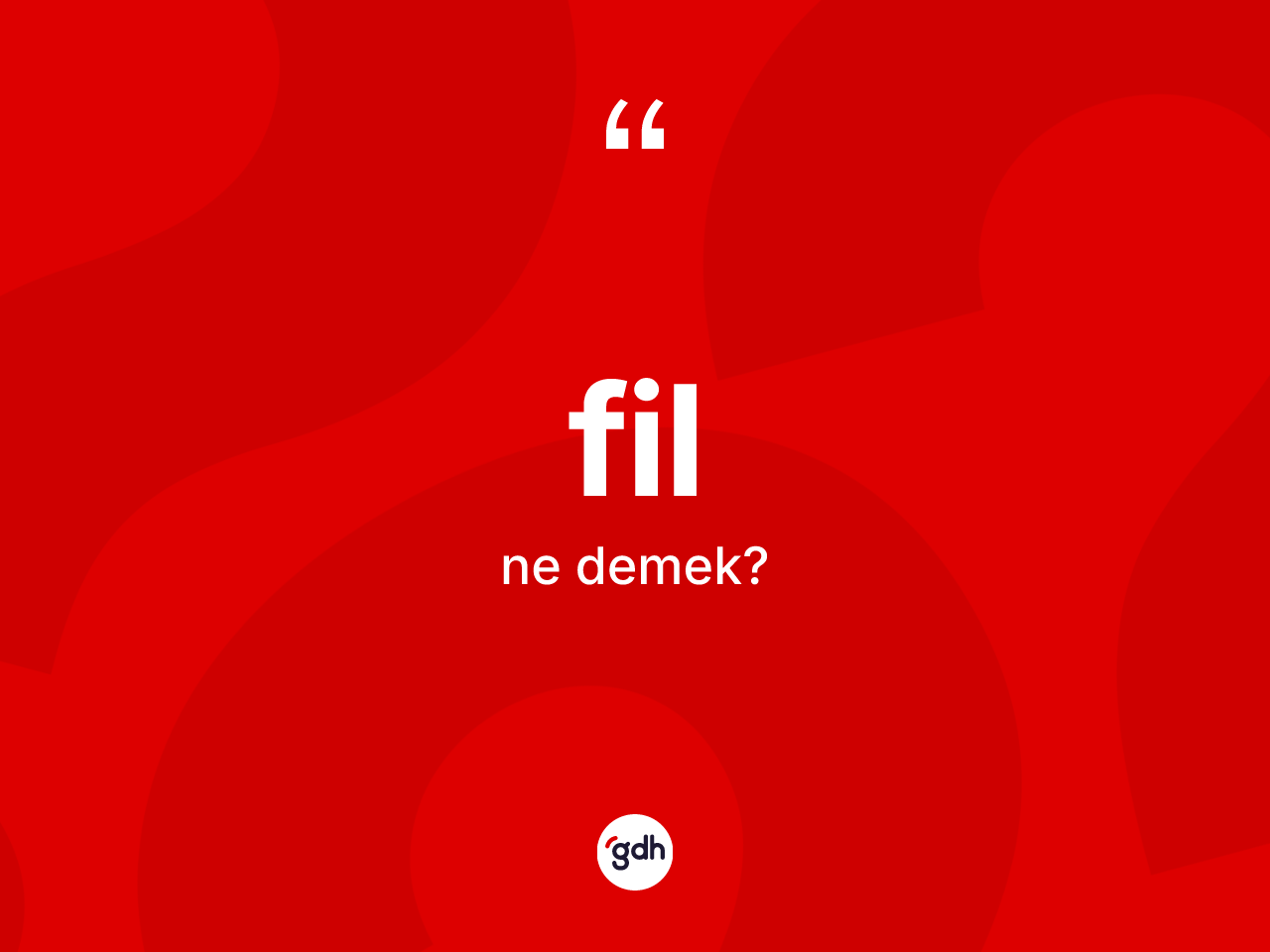 Fil kelimesinin anlamı nedir? Filin halk arasındaki kullanımı nasıldır?