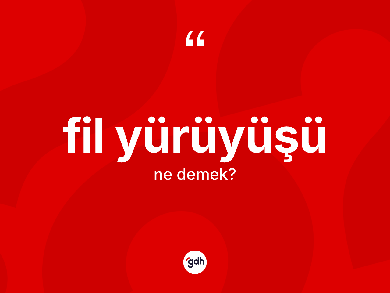 Fil yürüyüşü ne demek? Fil yürüyüşünün halk arasındaki kullanımı nasıldır?