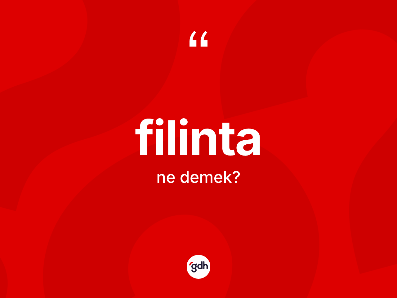 Filinta kelimesi nedir? Filintanın TDK'ya göre anlamı nedir?