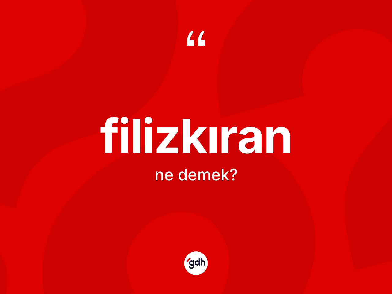 Filizkıran nedir? Filizkıran kelimesinin kaç farklı anlamı var?