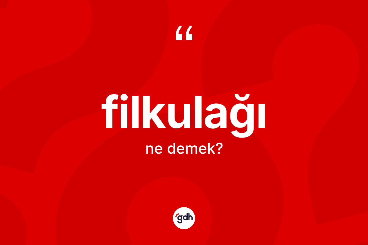 Filkulağı kelimesinin anlamı nedir?
