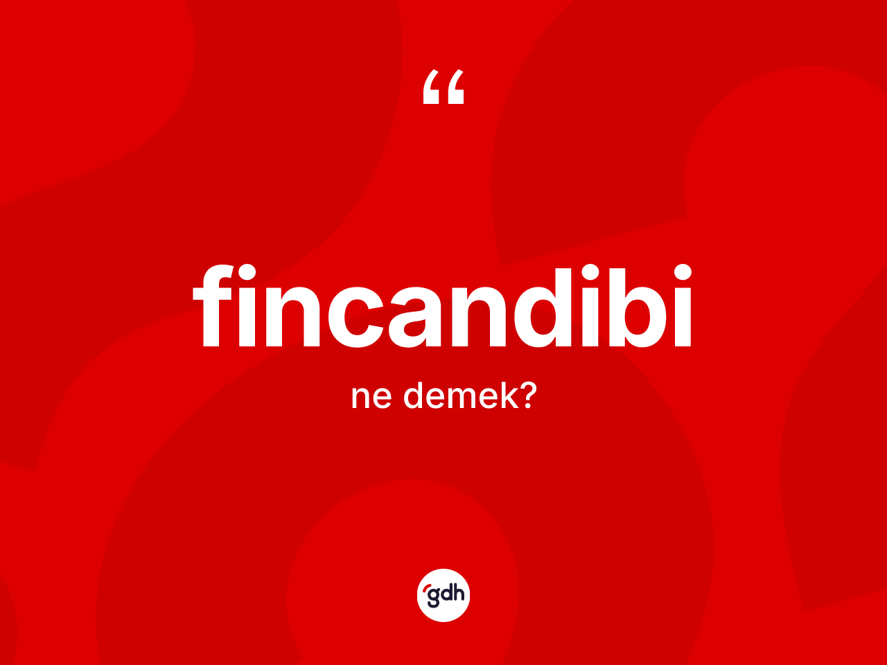 Fincandibi ne demek? Fincandibinin TDK'ya göre anlamı nedir?