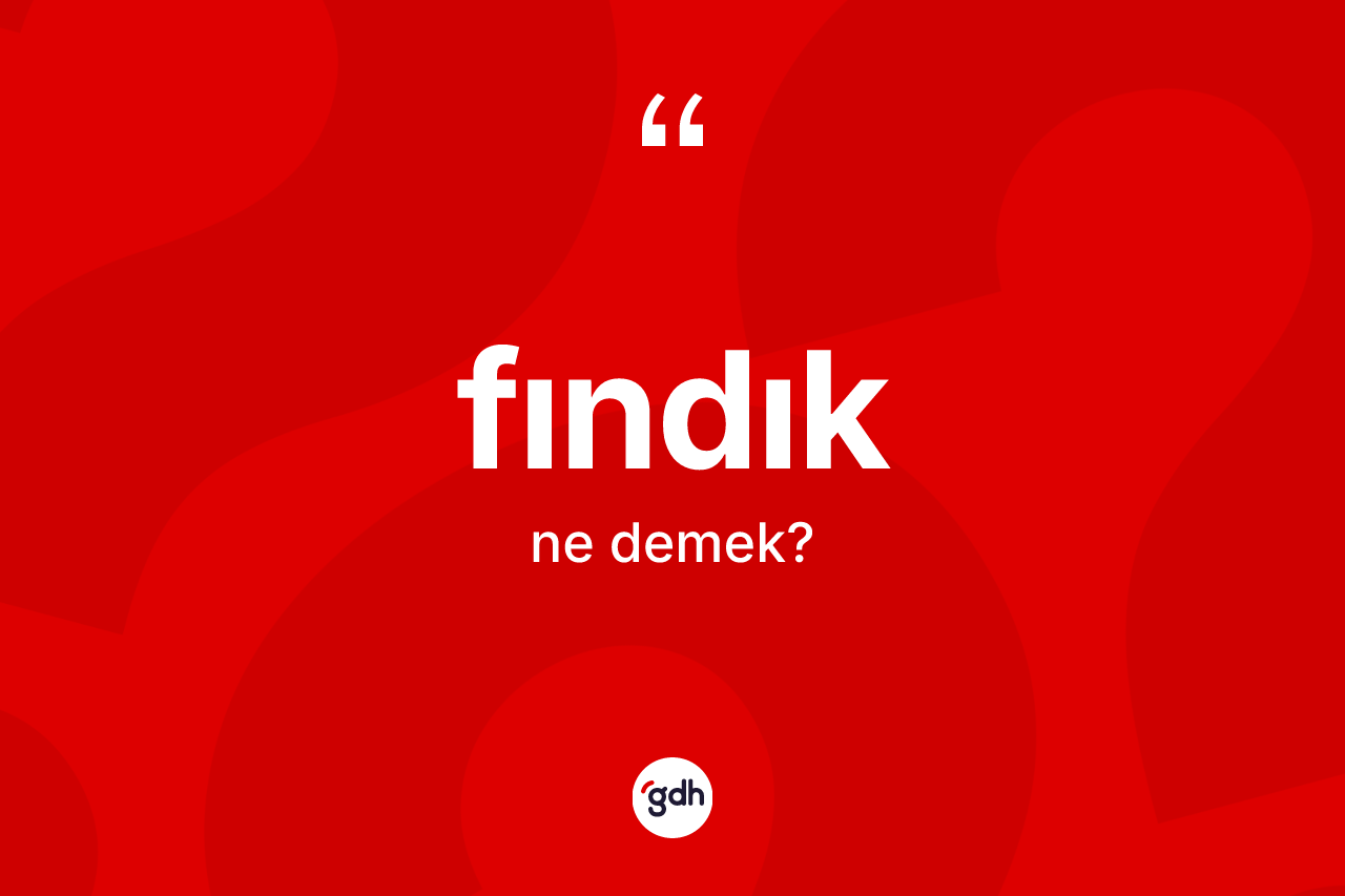 Fındık kelimesi ne demek?