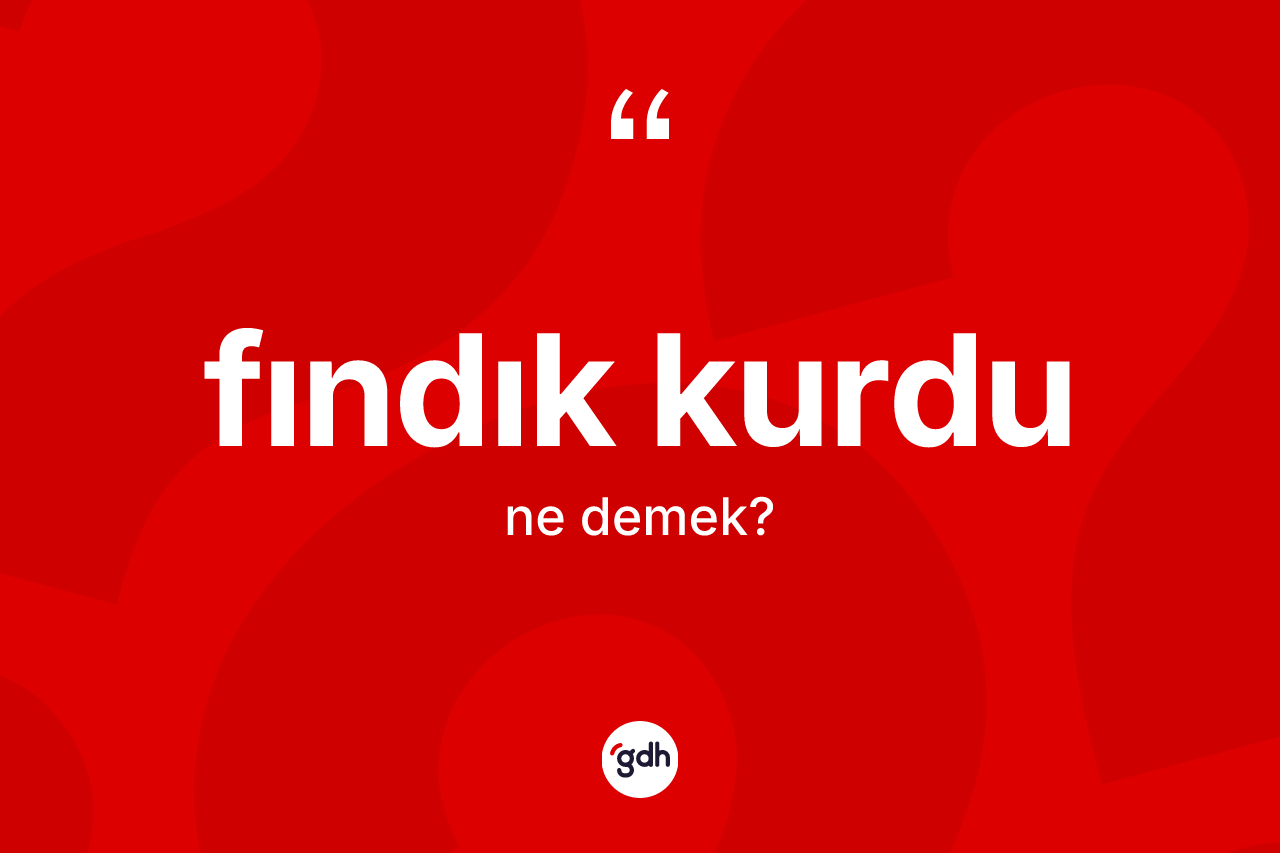 Fındık kurdu ne demek?