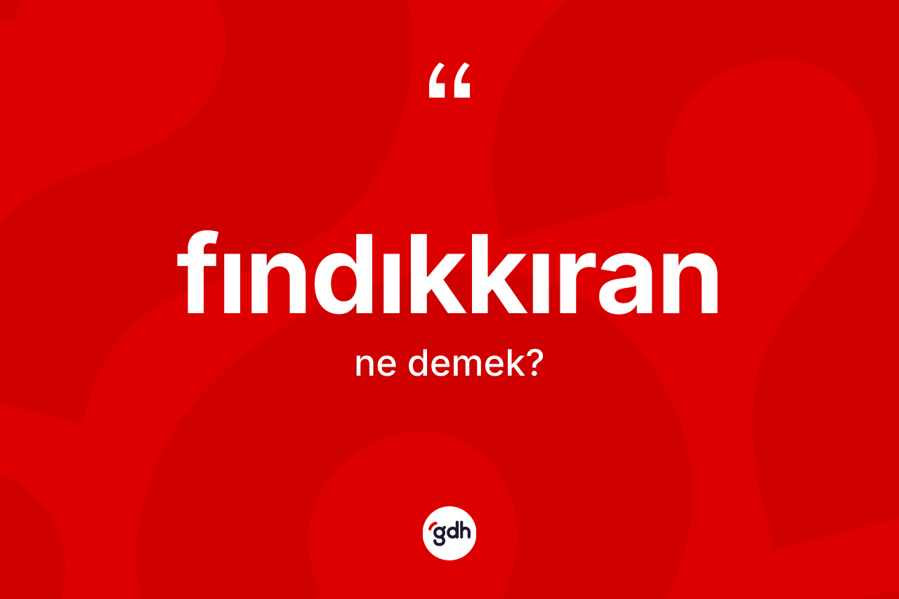 Fındıkkıran kelimesinin tanımı nedir? Fındıkkıranın TDK'ya göre anlamı nedir?
