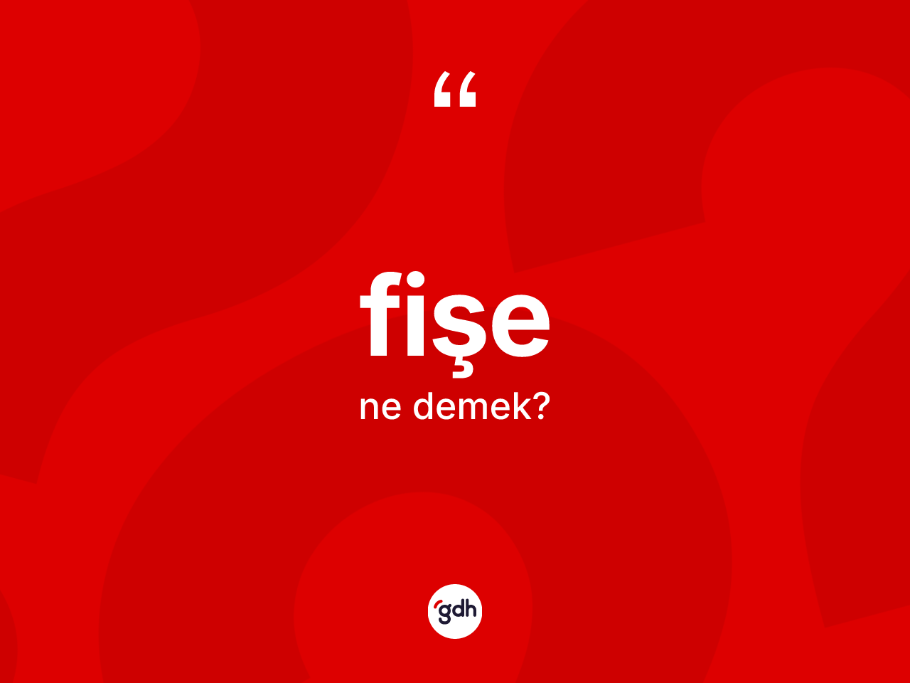 Fişe ne anlama gelir? Fişenin TDK'ya göre anlamı nedir?
