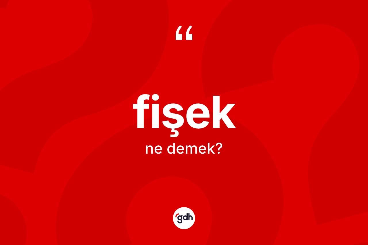 Fişek ne demek?