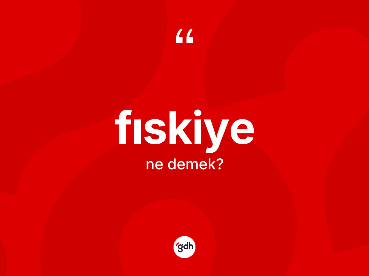 Fıskiye kelimesinin tanımı nedir? Fıskiyenin kısaca tanımı nedir?