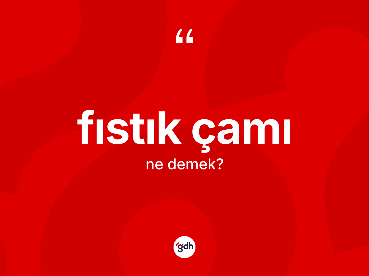 Fıstık çamı kelimesinin anlamı nedir? Fıstık çamının TDK'ya göre anlamı nedir?