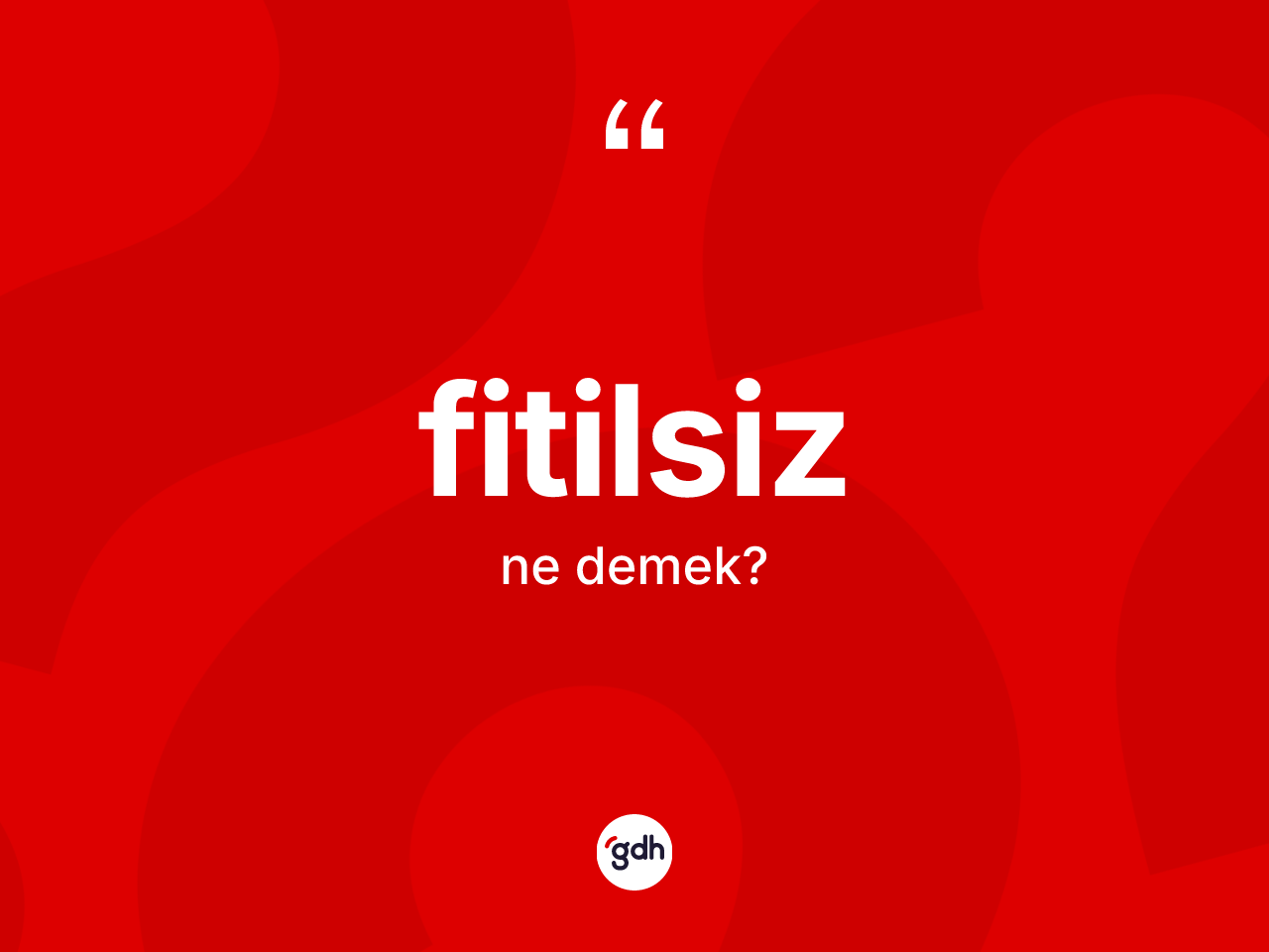 Fitilsiz kelimesinin sözlükteki tanımı nedir? Fitilsiz kelimesinin TDK anlamı nedir?