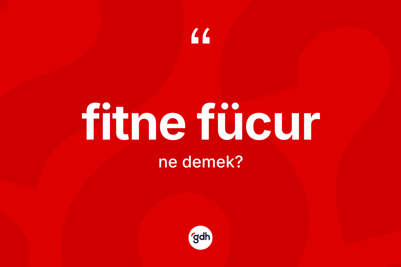 Fitne fücur kelimesinin tanımı nedir? Fitne fücur kelimesinin TDK anlamı nedir?