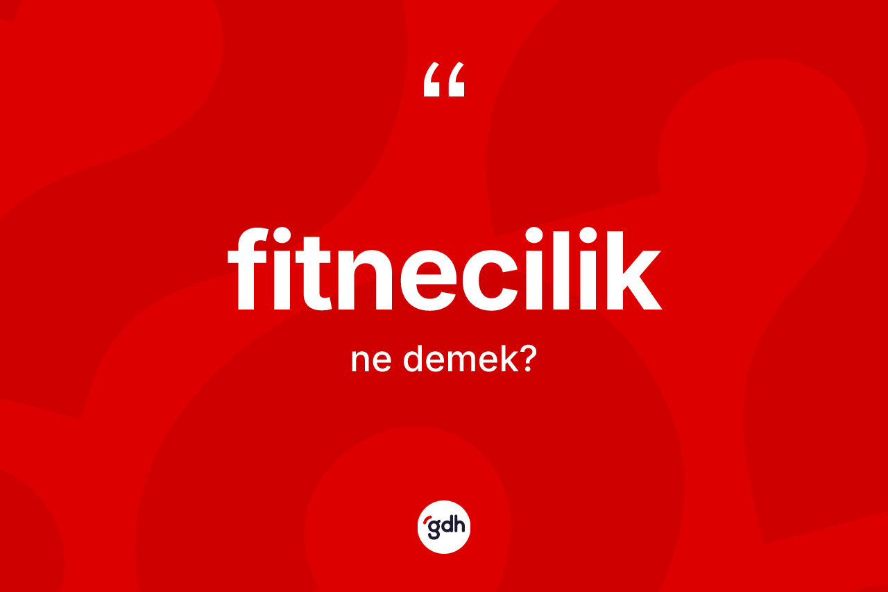 Fitnecilik kelimesinin anlamı nedir?