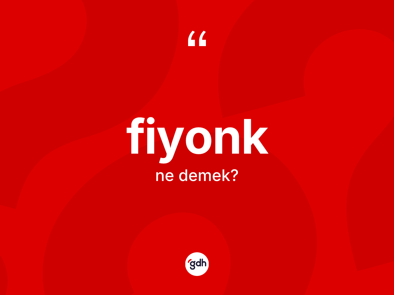 Fiyonk kelimesinin sözlükteki tanımı nedir? Fiyongun TDK'ya göre anlamı nedir?