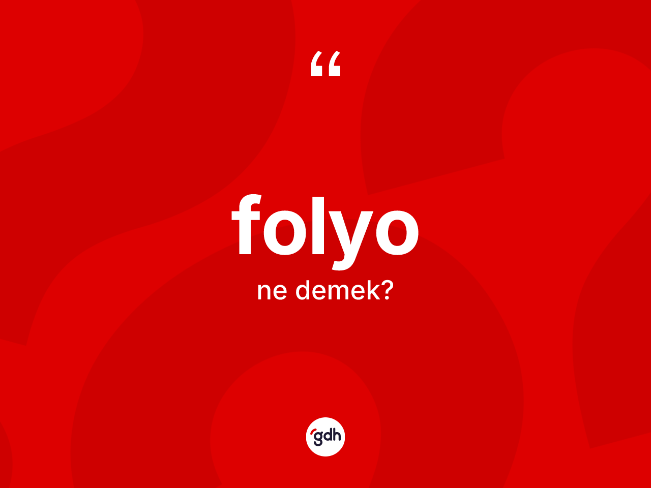 Folyo kelimesinin anlamı nedir? Folyonun TDK'ya göre anlamı nedir?