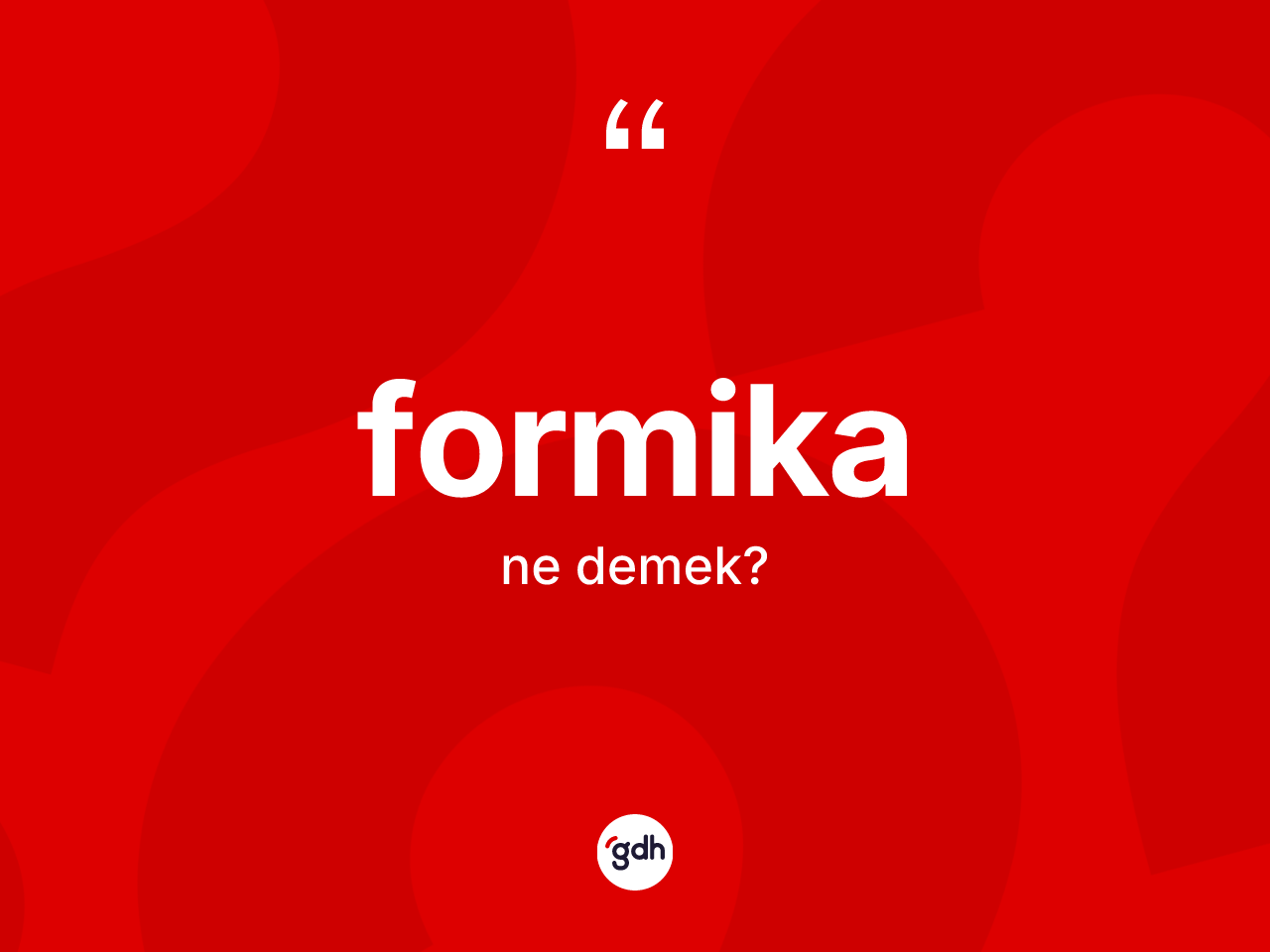 Formika kelimesinin tanımı nedir? Formika kelimesinin TDK'ya göre açıklaması nedir?