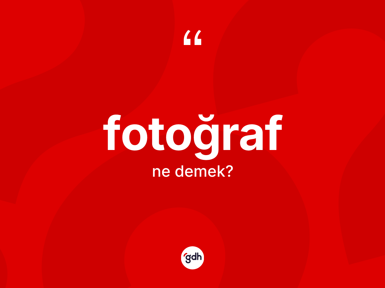 Fotoğraf ne demek? Fotoğraf kelimesinin TDK anlamı nedir?