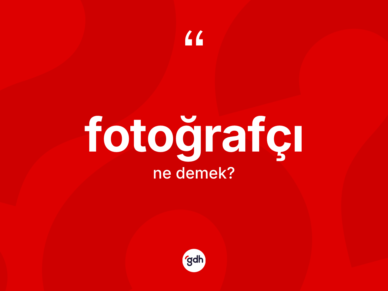 Fotoğrafçı ne anlama gelir? Fotoğrafçı kelimesinin TDK'ya göre açıklaması nedir?