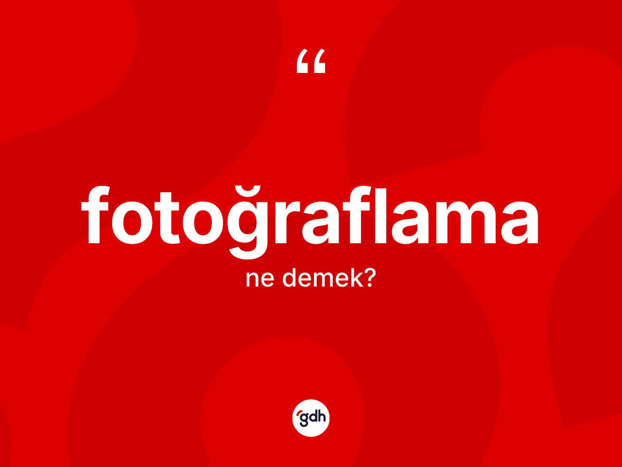 Fotoğraflama kelimesinin sözlükteki tanımı nedir? Fotoğraflama kelimesinin TDK'ya göre açıklaması nedir?