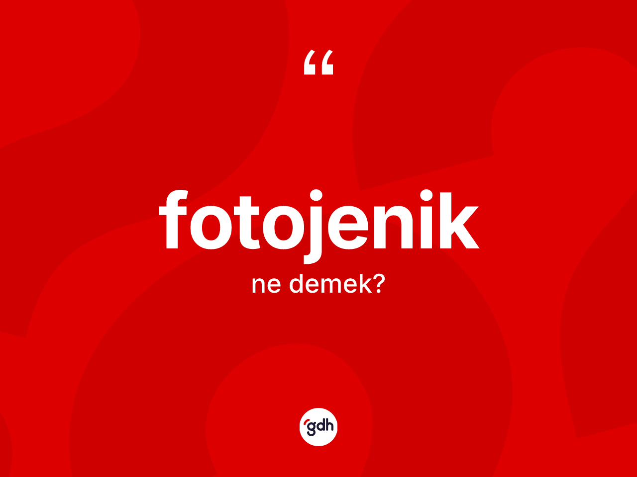 Fotojenik kelimesinin tanımı nedir? Fotojeniğin TDK'ya göre anlamı nedir?