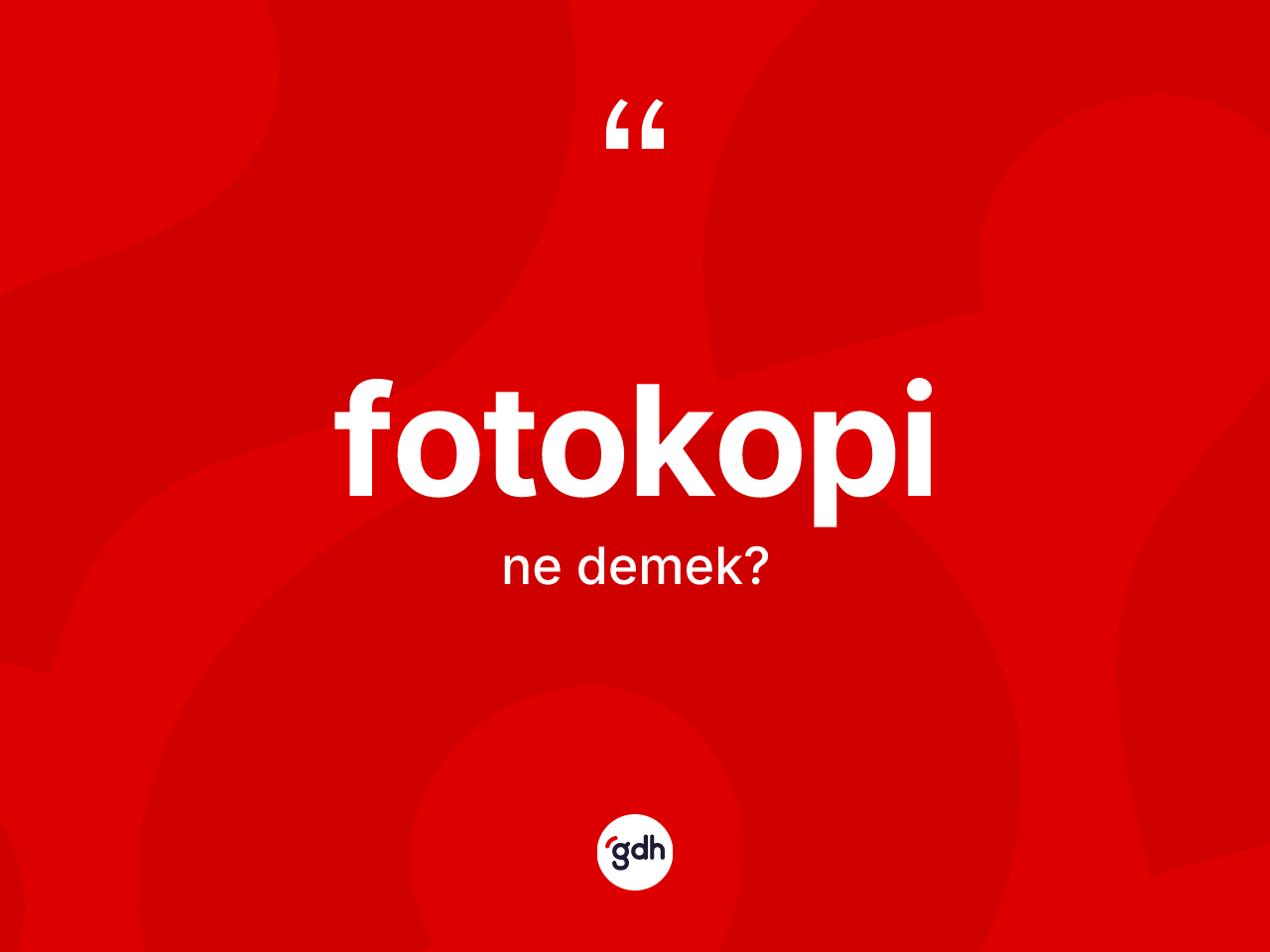 Fotokopi kelimesinin anlamı nedir? Fotokopinin TDK'ya göre anlamı nedir?