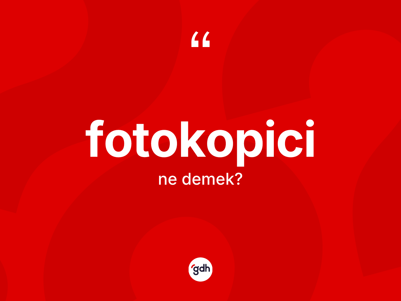 Fotokopici ne anlama gelir? Fotokopicinin TDK'ya göre anlamı nedir?
