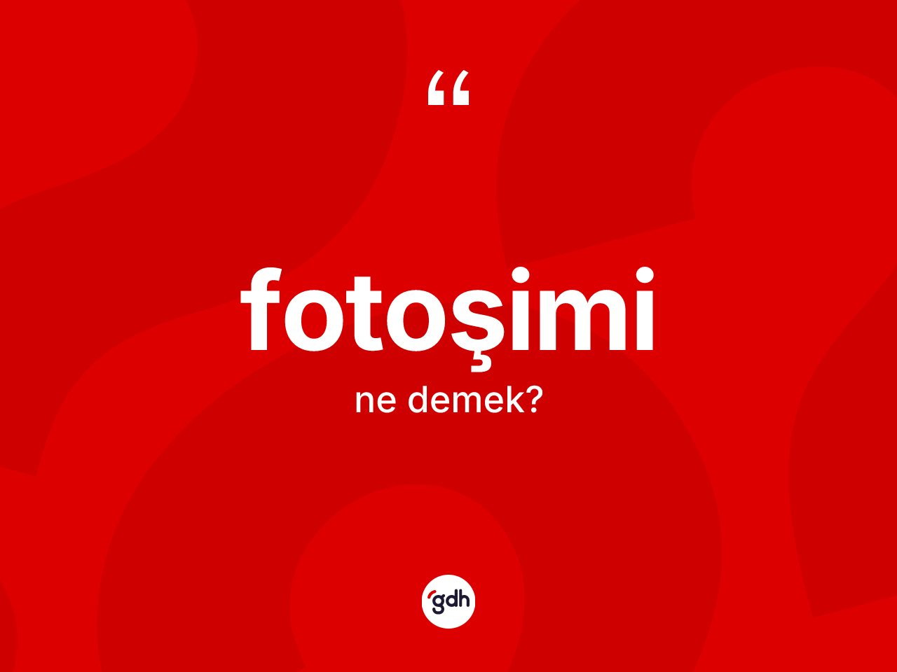Fotoşimi kelimesinin sözlükteki tanımı nedir? Fotoşimi kelimesinin TDK'ya göre açıklaması nedir?
