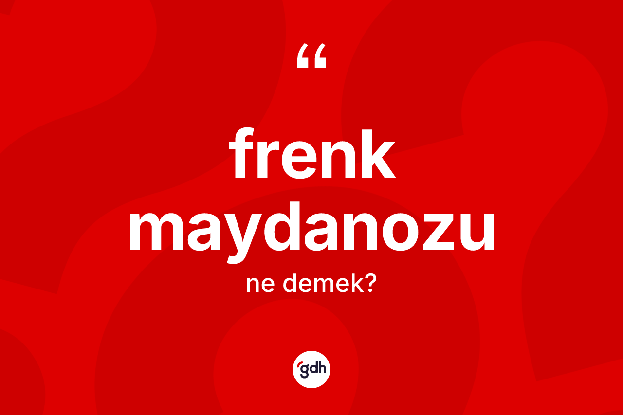 Frenk maydanozu kelimesinin sözlükteki tanımı nedir? Frenk maydanozunun TDK'ya göre anlamı nedir?