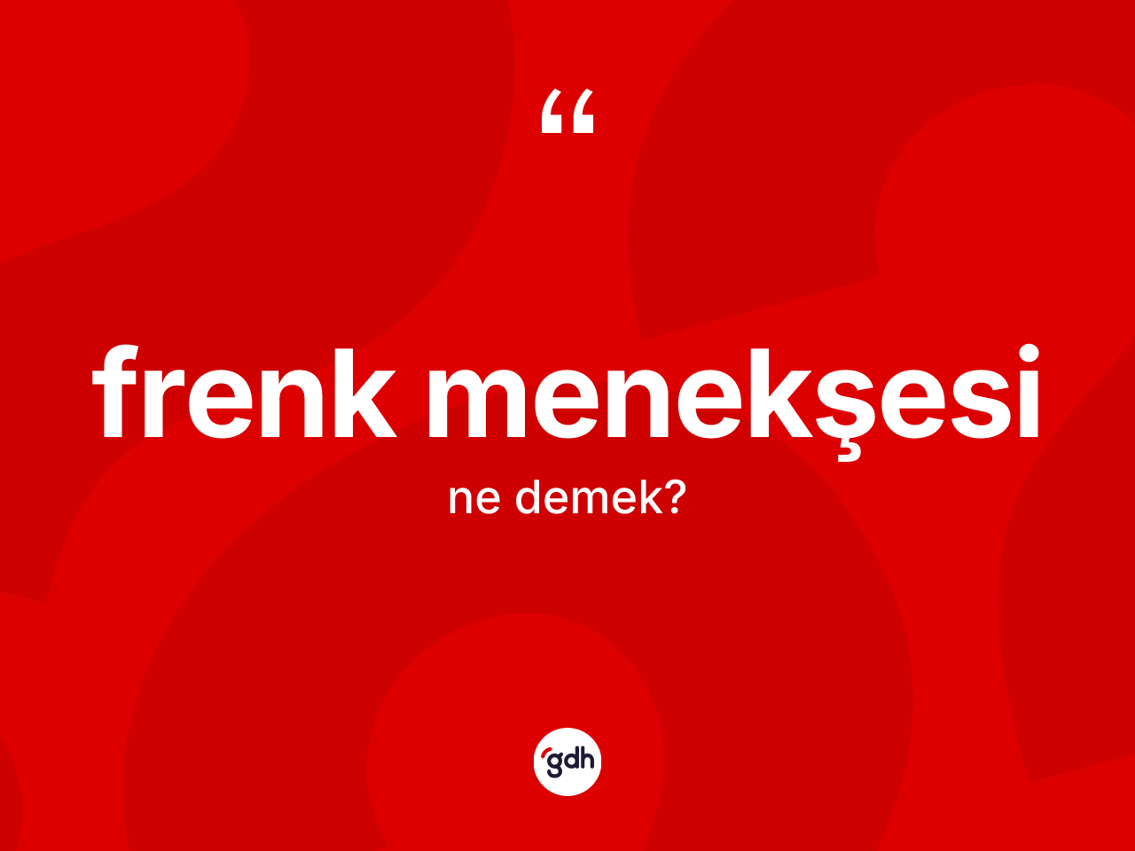 Frenk menekşesi nedir? Frenk menekşesi kelimesinin TDK'ya göre açıklaması nedir?