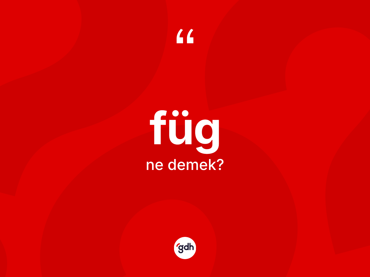 Füg kelimesi ne anlama gelir? Fügün kısaca tanımı nedir?