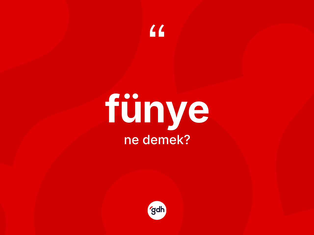 Fünye kelimesinin tanımı nedir? Fünyenin TDK'ya göre anlamı nedir?