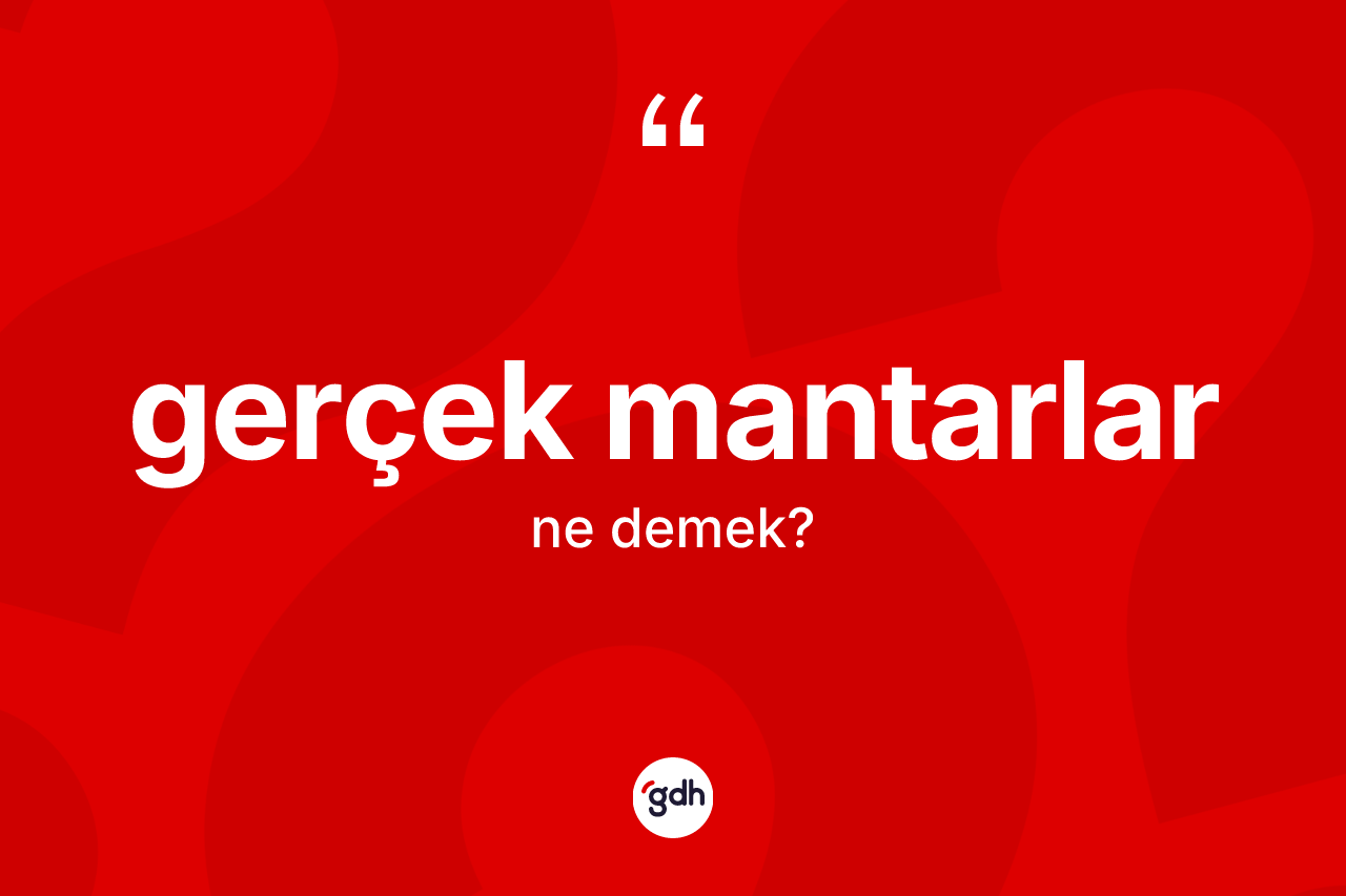 Gerçek mantarlar nedir? Gerçek mantarlar kelimesinin TDK anlamı nedir?