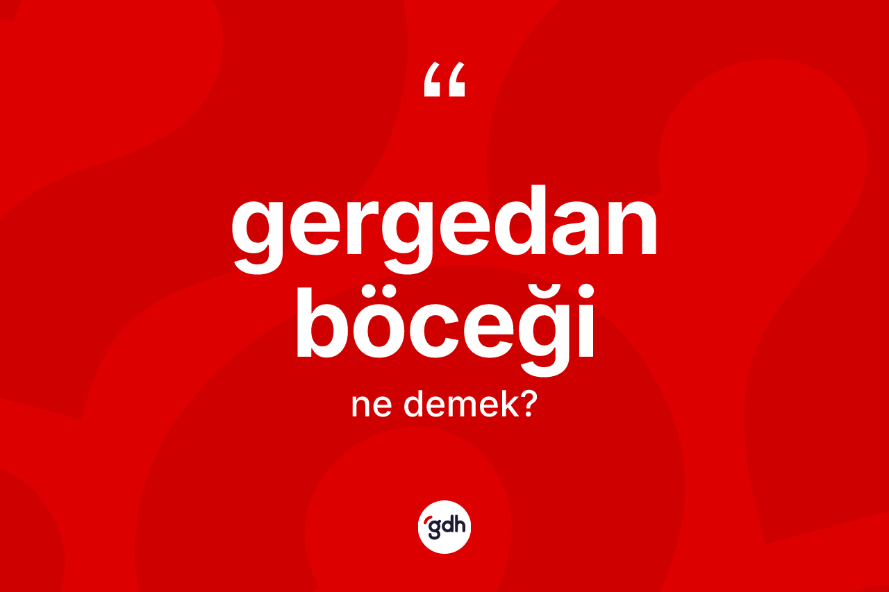 Gergedan böceği kelimesinin tanımı nedir?