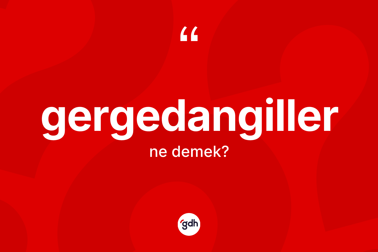 Gergedangiller kelimesi nedir?