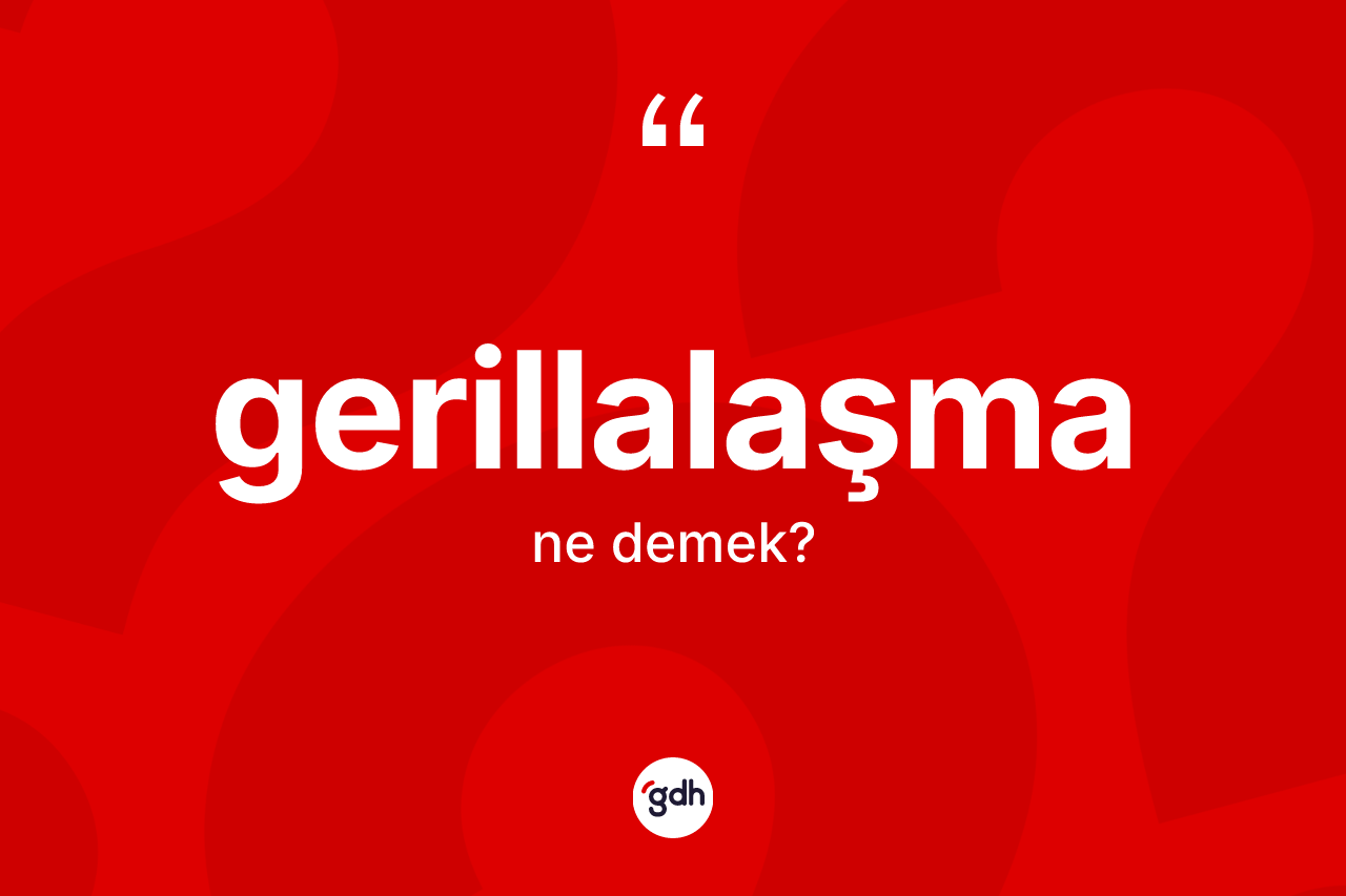 Gerillalaşma kelimesi nedir?