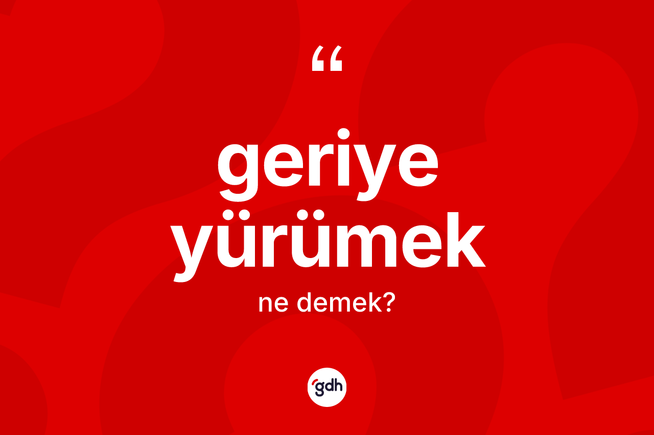 Geriye yürümek nedir?