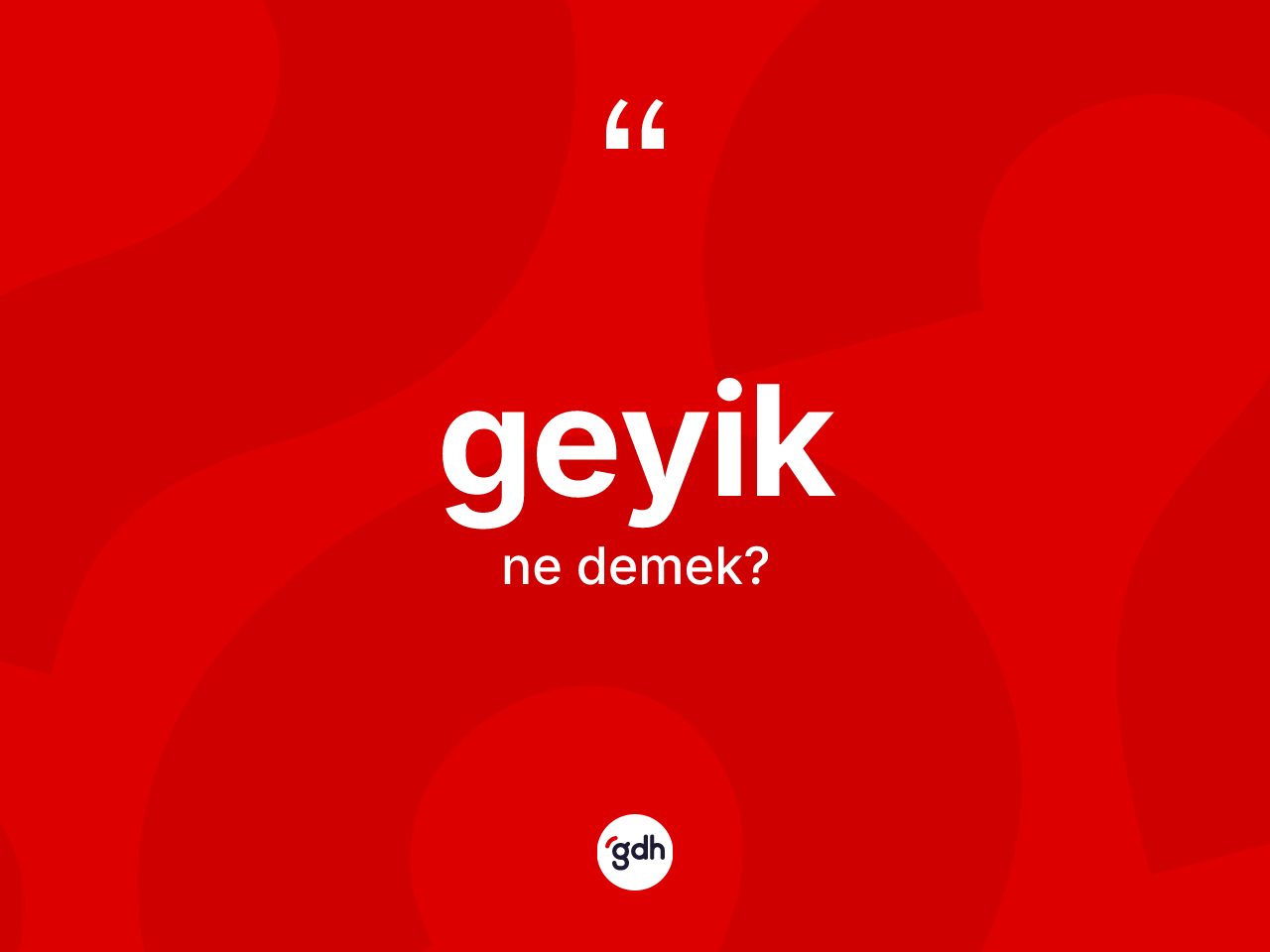 Geyik kelimesinin anlamı nedir? Geyik kelimesinin TDK anlamı nedir?