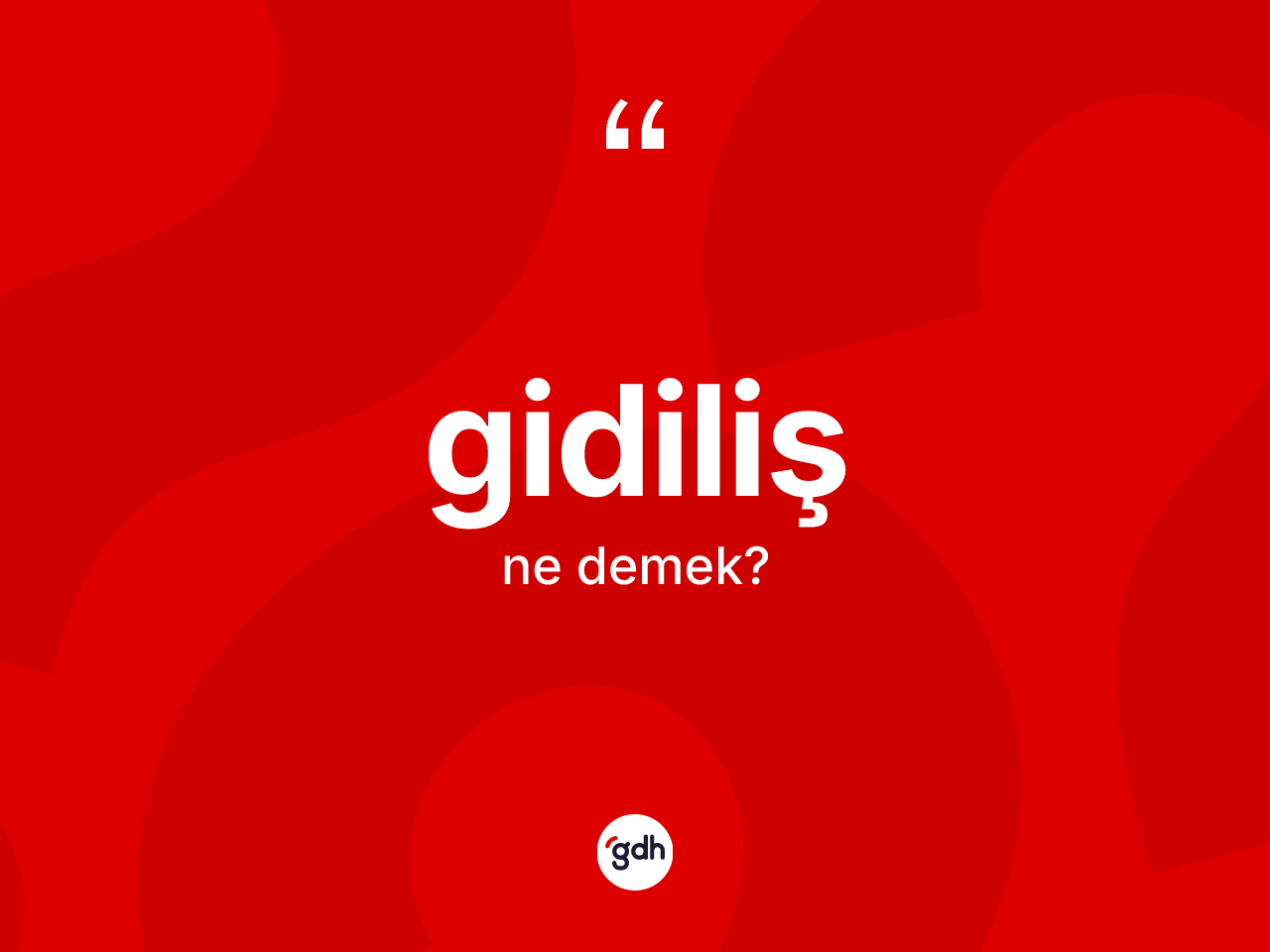 Gidiliş kelimesinin anlamı nedir? Gidiliş kelimesinin TDK'ya göre açıklaması nedir?