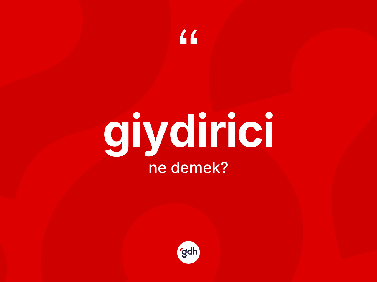 Giydirici kelimesinin anlamı nedir? Giydirici kelimesinin TDK'ya göre açıklaması nedir?
