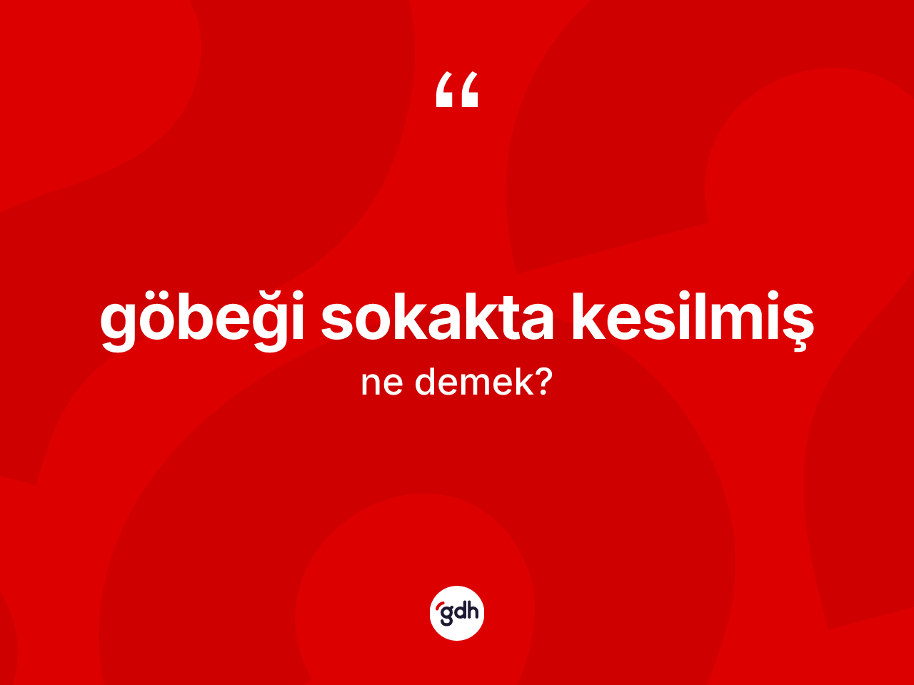 Göbeği sokakta kesilmiş sözü ne anlama gelir? Göbeği sokakta kesilmiş ifadesinin özellikleri nelerdir?