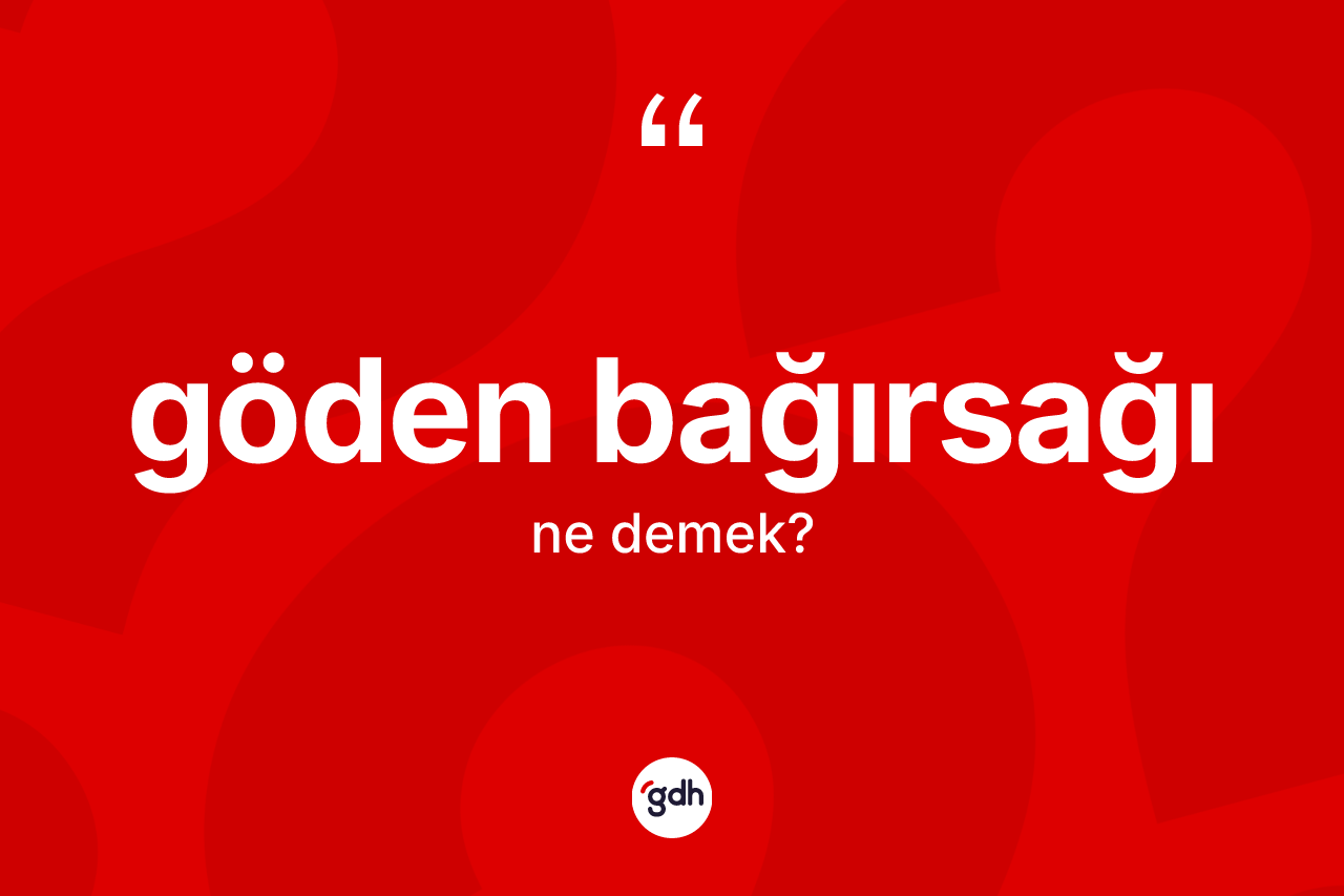 Göden bağırsağı nedir? Göden bağırsağının kısaca tanımı nedir?