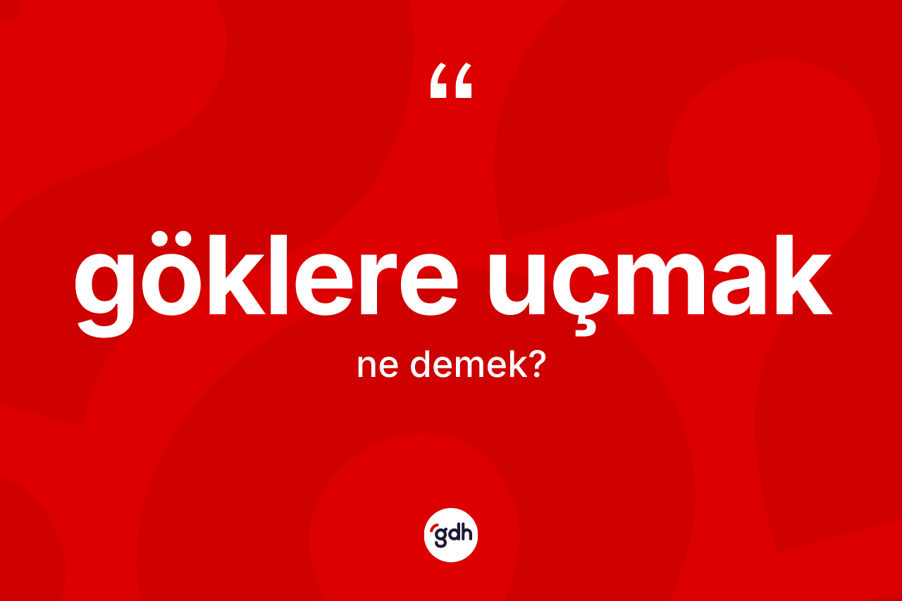 Göklere uçmak ifadesinin sözlükteki anlamı nedir? Göklere uçmak ifadesinin TDK'ya göre açıklaması nedir?