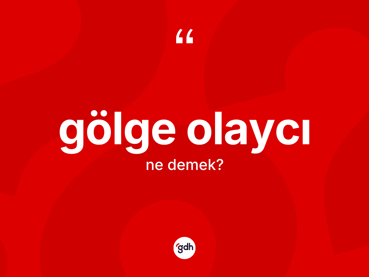 Gölge olaycı kelimesinin tanımı nedir? Gölge olaycı kelimesinin TDK'ya göre açıklaması nedir?