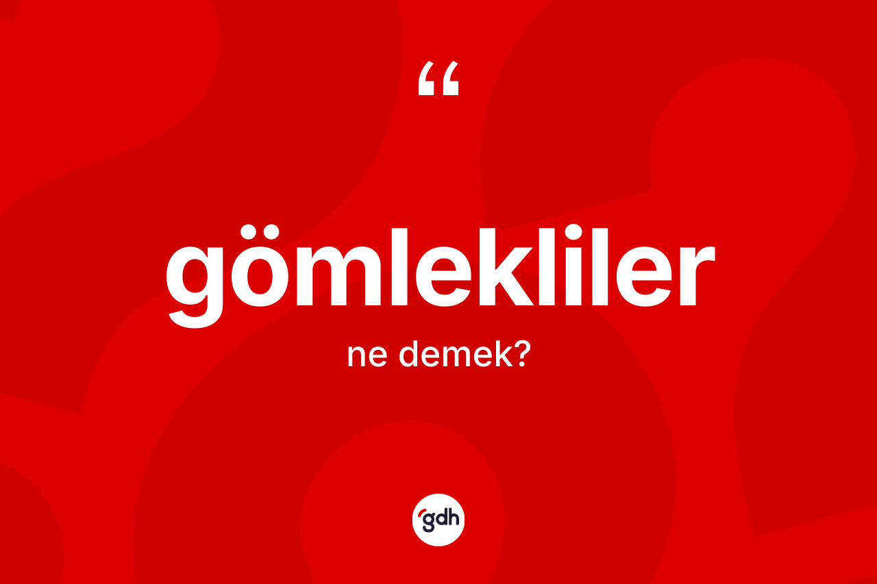 Gömlekliler ne demek? Gömleklilerin kısaca tanımı nedir?