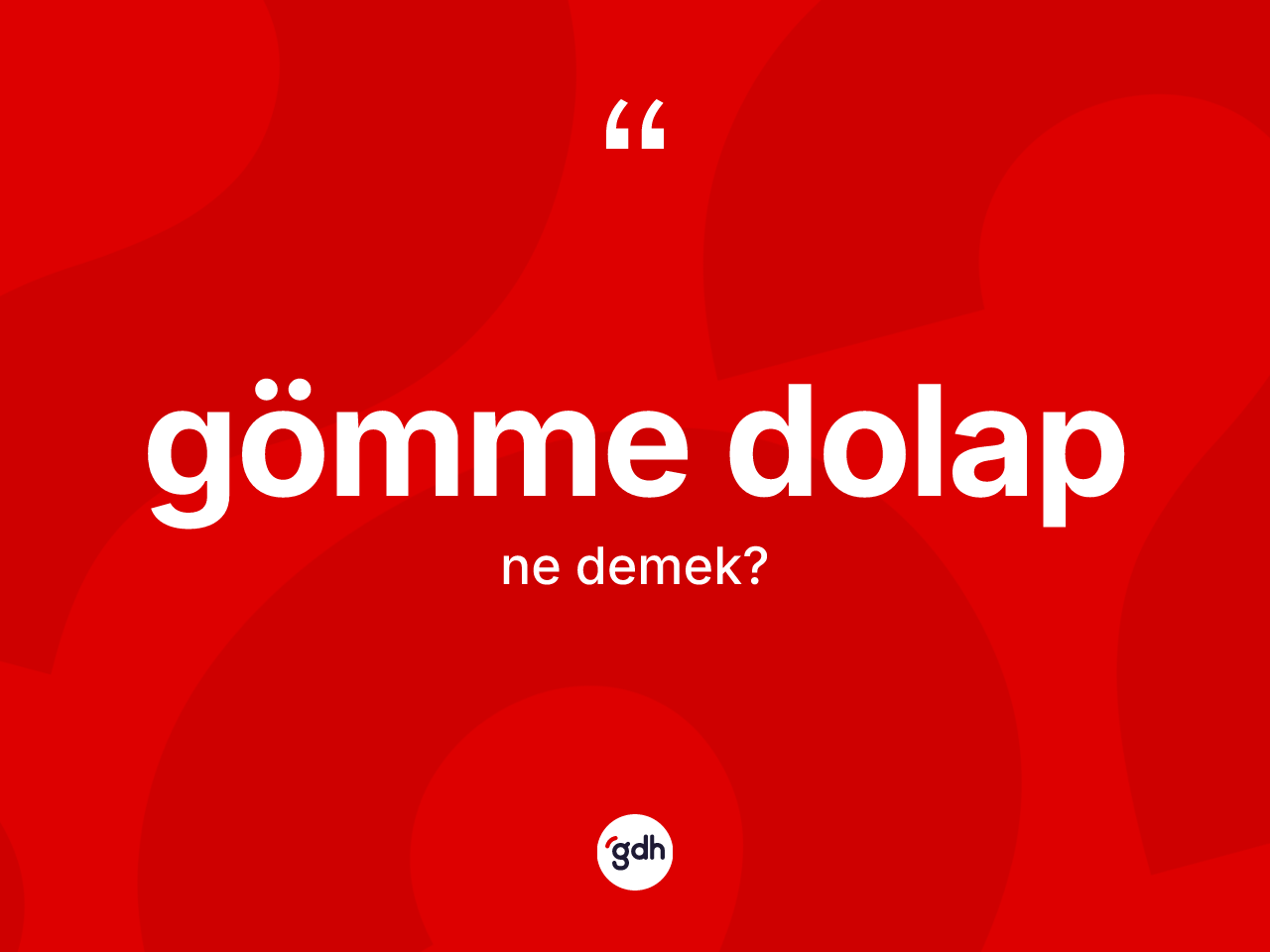 Gömme dolap kelimesi ne demek? Gömme dolabın TDK'ya göre anlamı nedir?