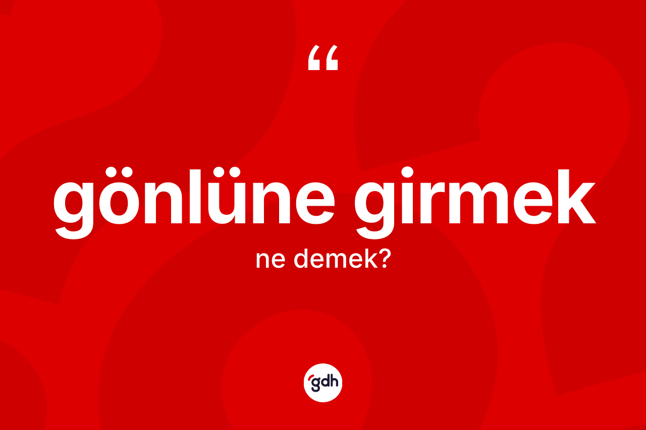 Gönlüne girmek ifadesinin kısaca anlamı nedir? Gönlüne girmek ifadesinin TDK anlamı nedir?