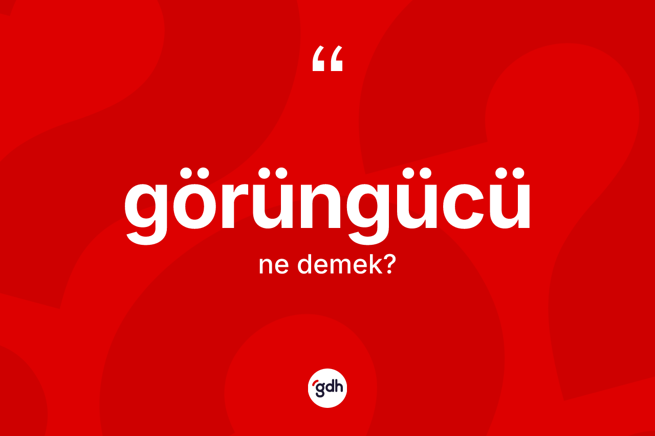 Görüngücü kelimesi nedir? Görüngücünün TDK'ya göre anlamı nedir?