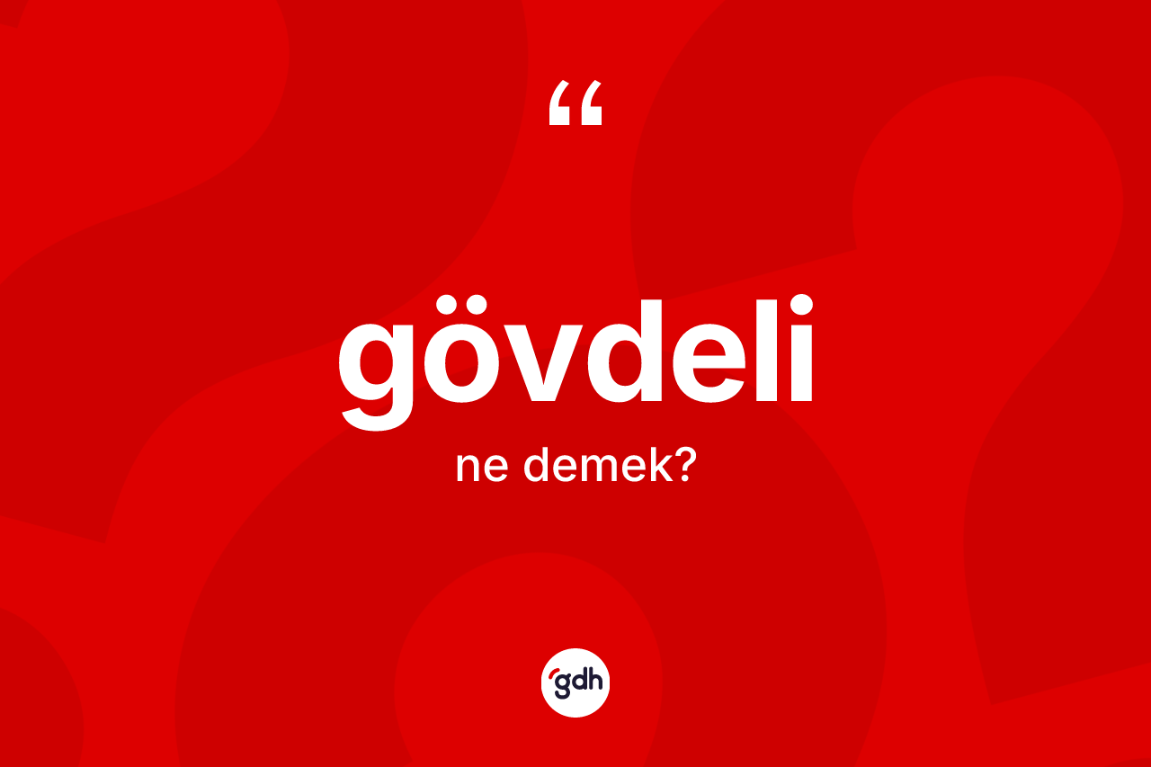 Gövdeli kelimesinin tanımı nedir? Gövdelinin sözlükteki anlamı nedir?