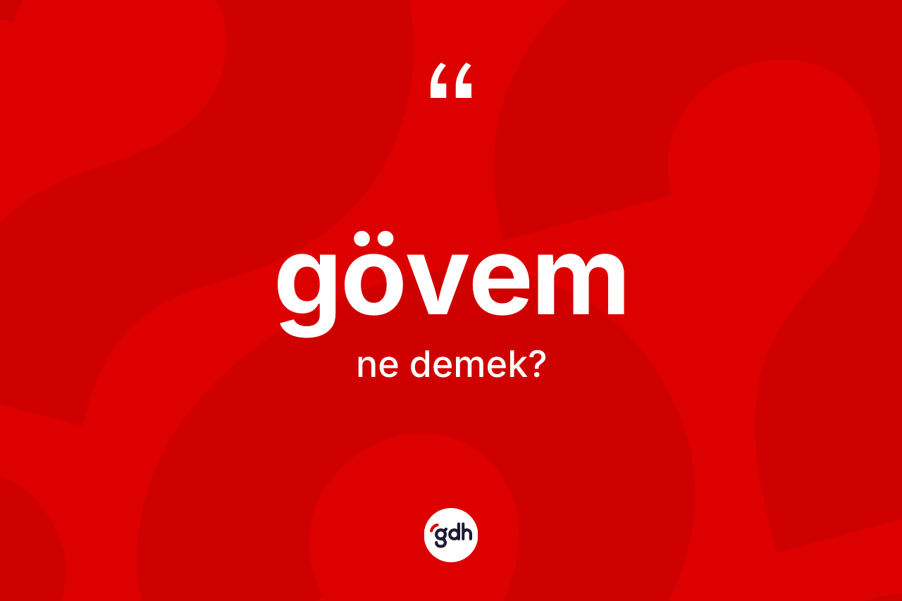 Gövem nedir? Gövem kelimesinin TDK anlamı nedir?