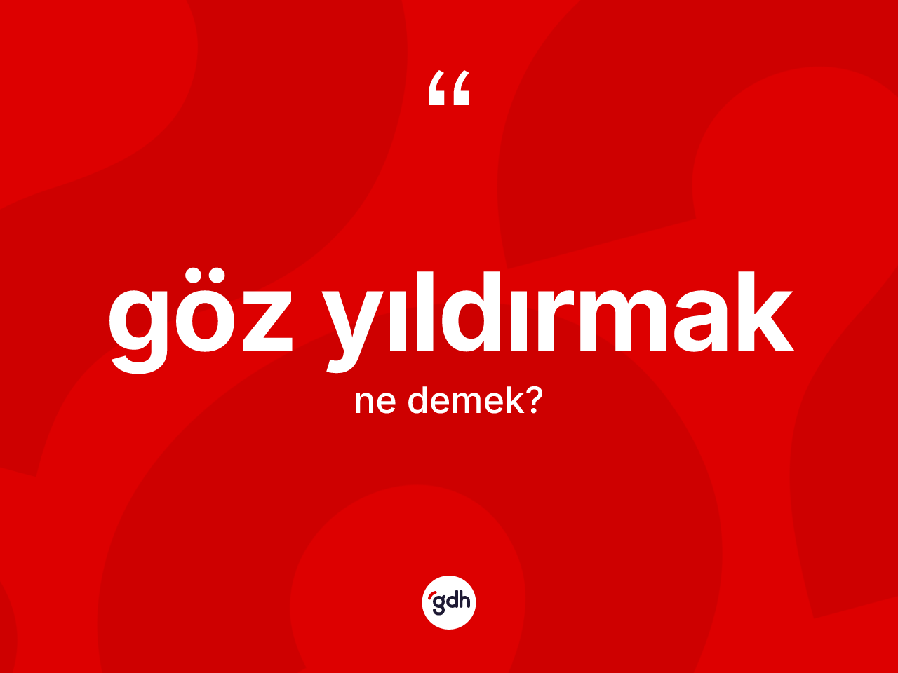 Göz yıldırmak ifadesinin kısaca anlamı nedir? Göz yıldırmak ifadesi nerede kullanılır?
