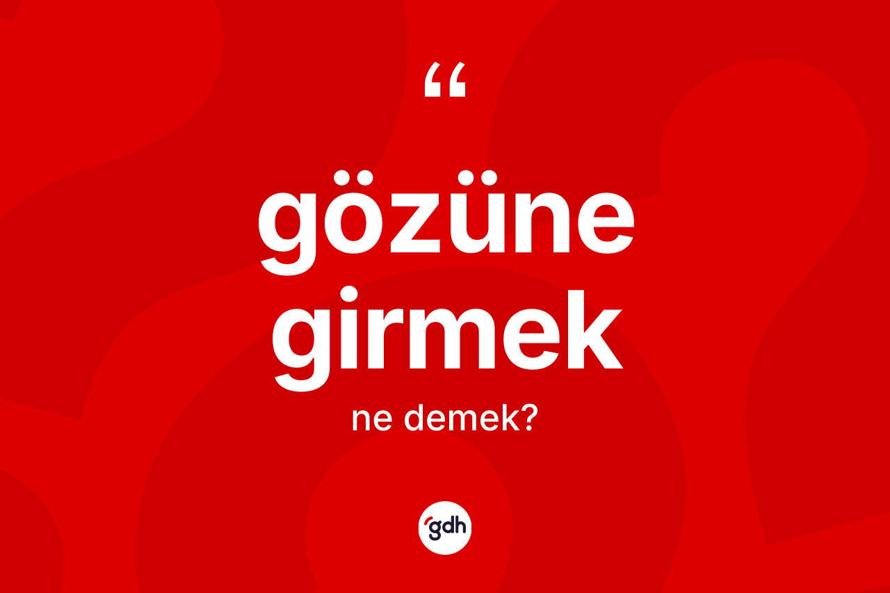 Gözüne girmek ifadesinin kısaca anlamı nedir? Gözüne girmek ifadesi nerede kullanılır?